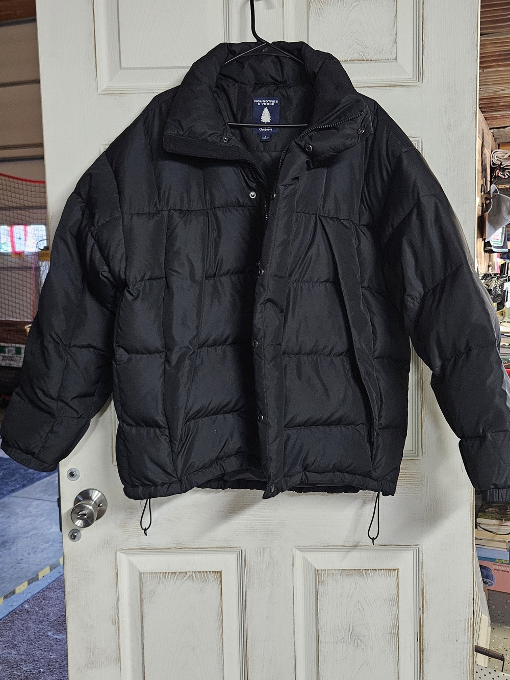 Roundtree & Yorke Black Quilted Puffer Jacket